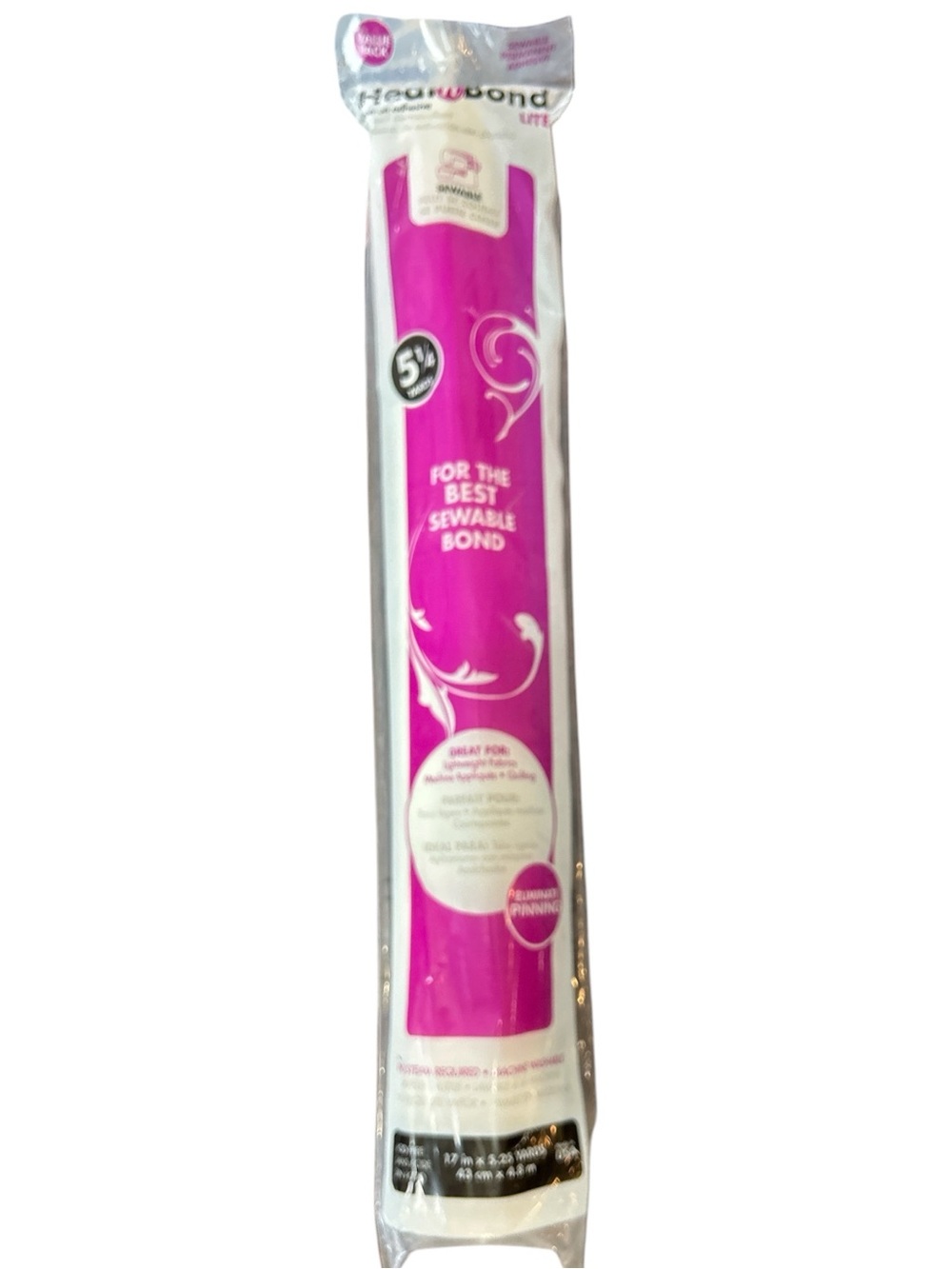 HeatnBond Lite Iron-On Adhesive Value Pack, 17 Inches x 5.25 Yards is New Sealed